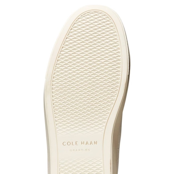Cole Haan Grandpro Spectator 2.0 Lace Up White Ivory Beige leather Sneakers 8.5 - Picture 7 of 11